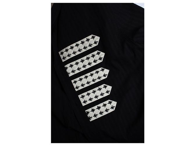 Saint Laurent, Camicia officer a righe 2019 Nero - vista 7