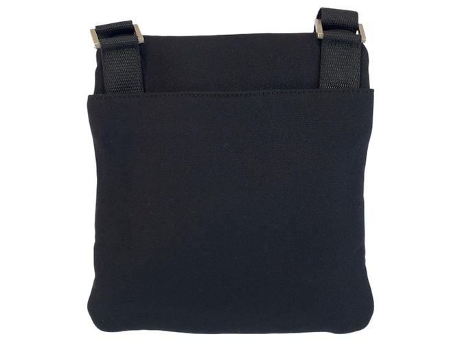 Borsa a tracolla in mesh di neoprene Prada Nero - vista 2