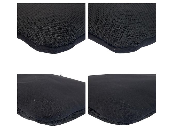 Borsa a tracolla in mesh di neoprene Prada Nero - vista 4