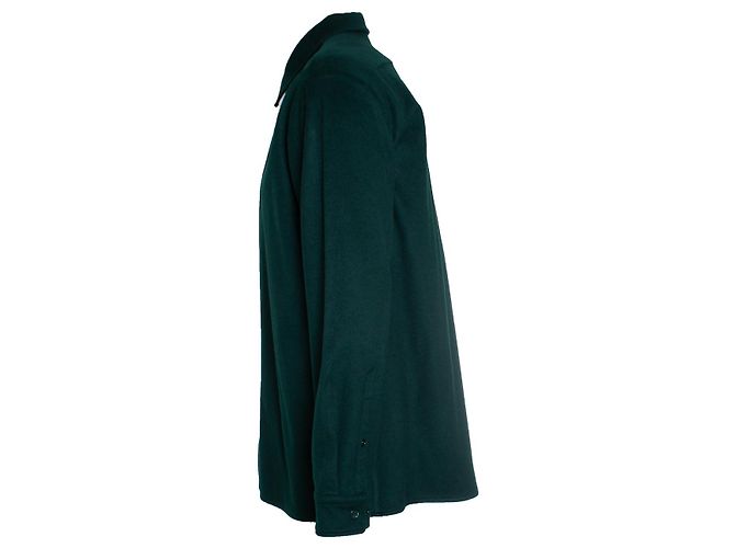 Gabriela Hearst, camicia in lana e cashmere Nicolas Verde - vista 4
