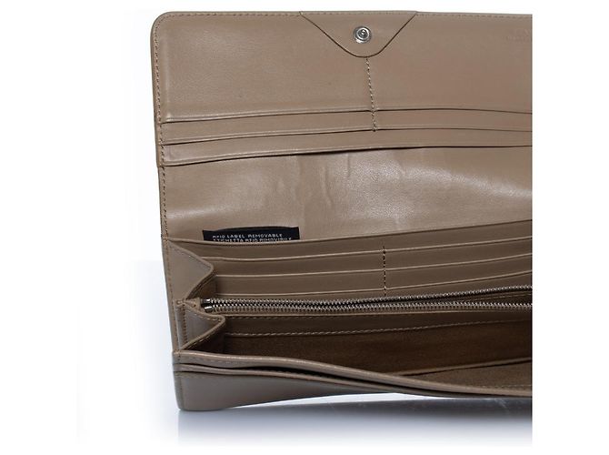 Fendi, portafoglio bifold Hypnotize in pelle di vitello beige Marrone - vista 3