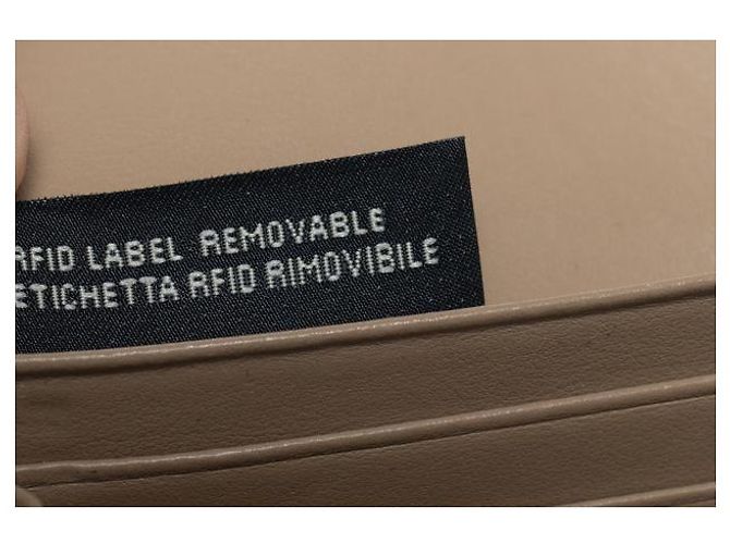 Fendi, portafoglio bifold Hypnotize in pelle di vitello beige Marrone - vista 5