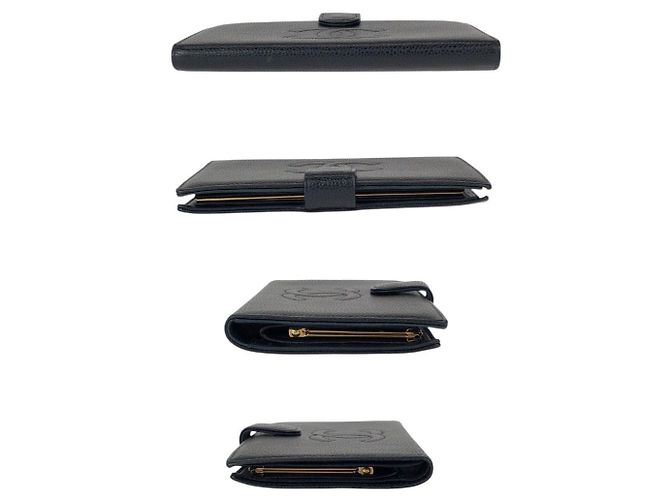 Chanel Vintage Caviar Long Wallet Schwarz - Ansicht 10