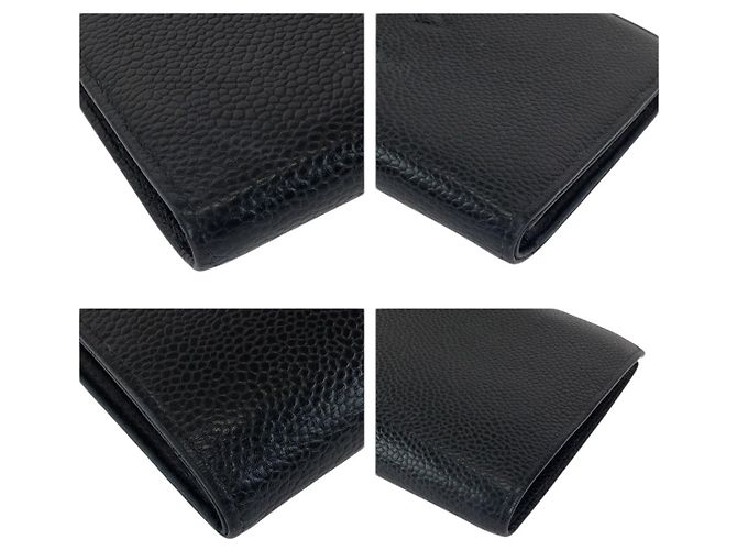 Chanel Vintage Caviar Long Wallet Schwarz - Ansicht 3