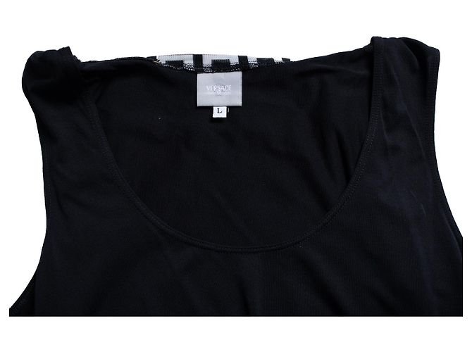 Versace jeans couture, Top bandana negro - vista 7