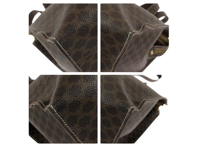 Céline Borsa Tote Celine Macadam in PVC Marrone - vista 3