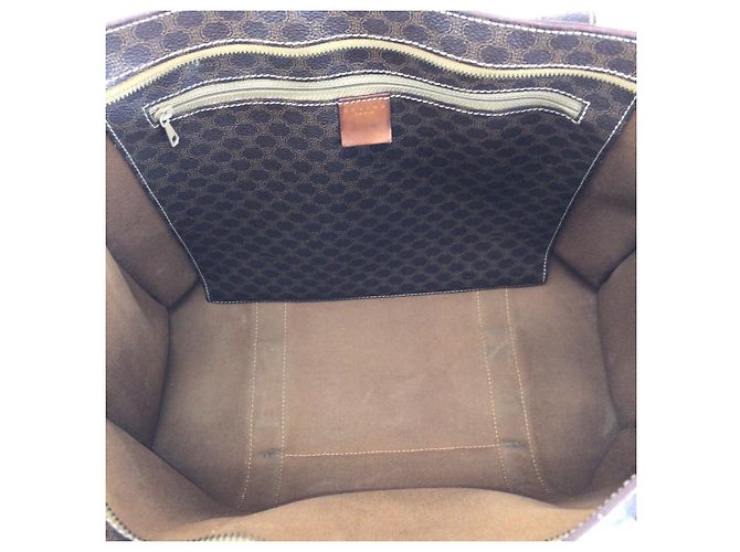 Céline Borsa Tote Celine Macadam in PVC Marrone - vista 9