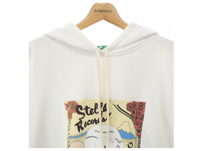 Stella Mc Cartney Stella McCartney Record Hoodie Kapuzenpullover Weiß - Ansicht 5