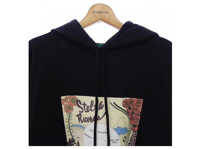 Stella Mc Cartney Stella McCartney Record Hoodie Hoodie Kapuzenpullover Schwarz - Ansicht 5