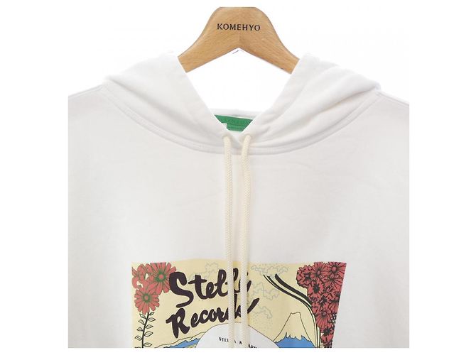 Stella Mc Cartney Stella McCartney Record Hoodie Kapuzenpullover Weiß - Ansicht 5