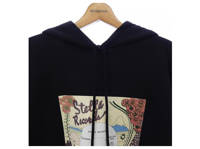 Stella Mc Cartney Stella McCartney Record Hoodie Hoodie Kapuzenpullover Schwarz - Ansicht 5