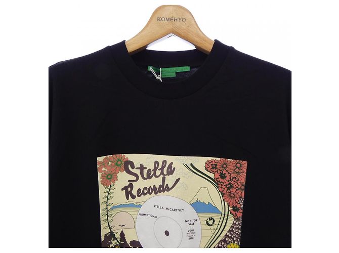 Stella Mc Cartney Camiseta de manga larga de algodón Stella McCartney Negro - vista 5