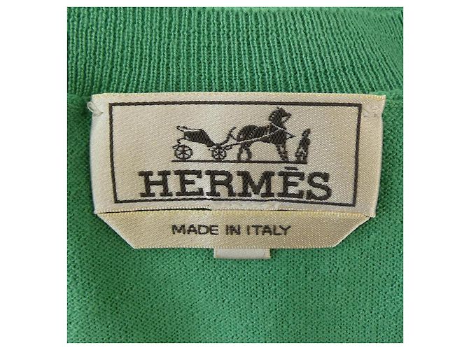 Hermès Tejido de cachemira Hermes Verde - vista 4