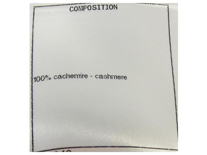 Tejido de cachemira Chanel Negro - vista 3