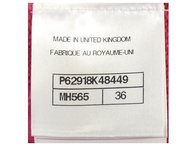 Chanel Cashmere-Strickjacke lang Pink Weiß Marineblau - Ansicht 4