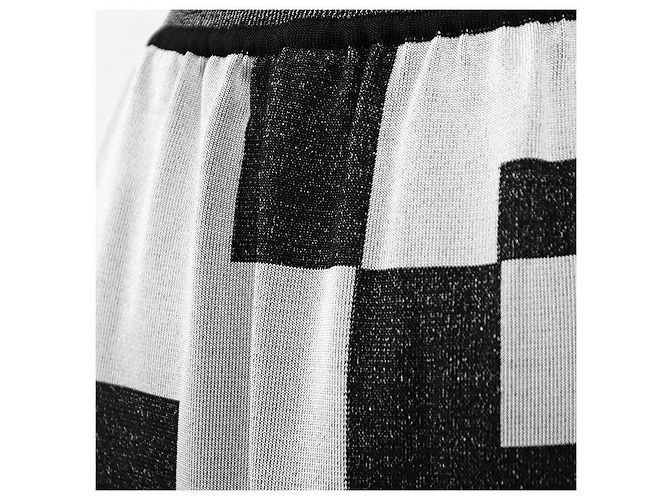 Falda de punto de seda Twillene Hermès Negro Crudo - vista 15