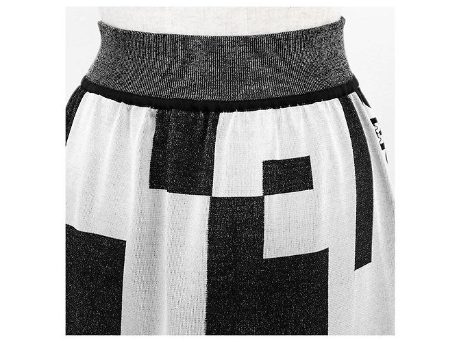 Falda de punto de seda Twillene Hermès Negro Crudo - vista 8