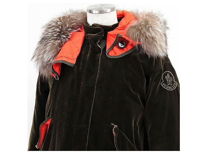 Abrigo de algodón y plumón TADORNE Moncler Naranja Caqui Verde oscuro - vista 2