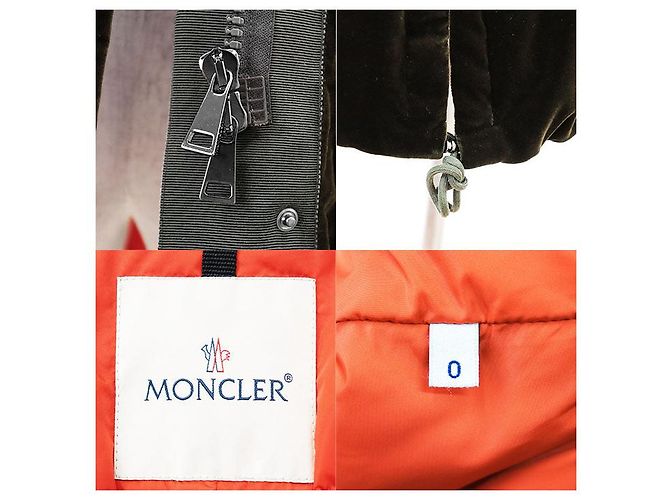Abrigo de algodón y plumón TADORNE Moncler Naranja Caqui Verde oscuro - vista 9