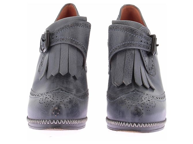 Santoni Derbies mit Absatz marineblau - Ansicht 2