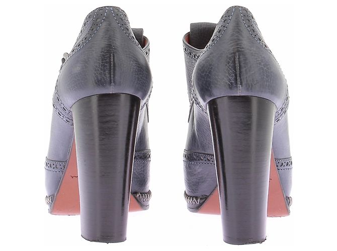 Santoni Derbies mit Absatz marineblau - Ansicht 3