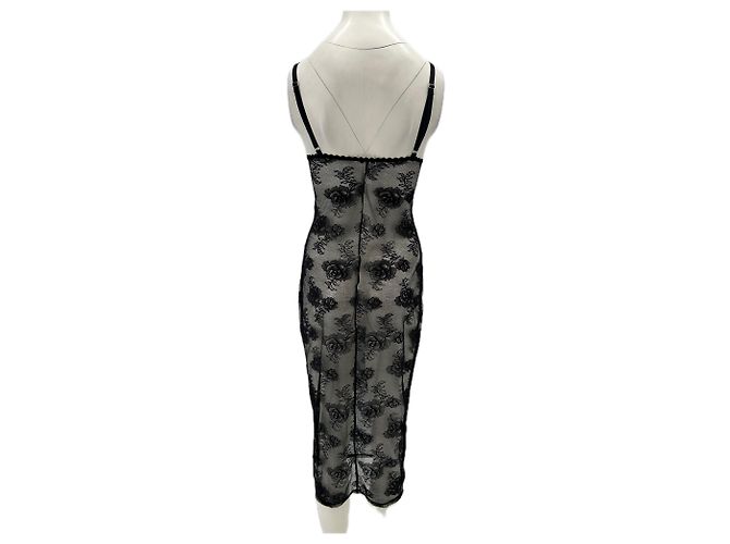 Autre Marque Camisón de encaje negro - vista 2