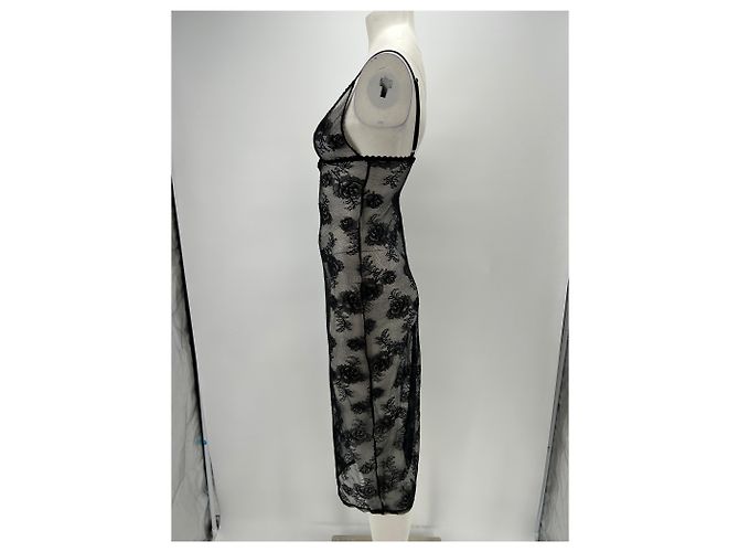 Autre Marque Camisón de encaje negro - vista 4