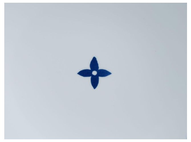 Louis Vuitton Monogram Flower Porcelain Dinner Plate Blue 27cm White - view 3
