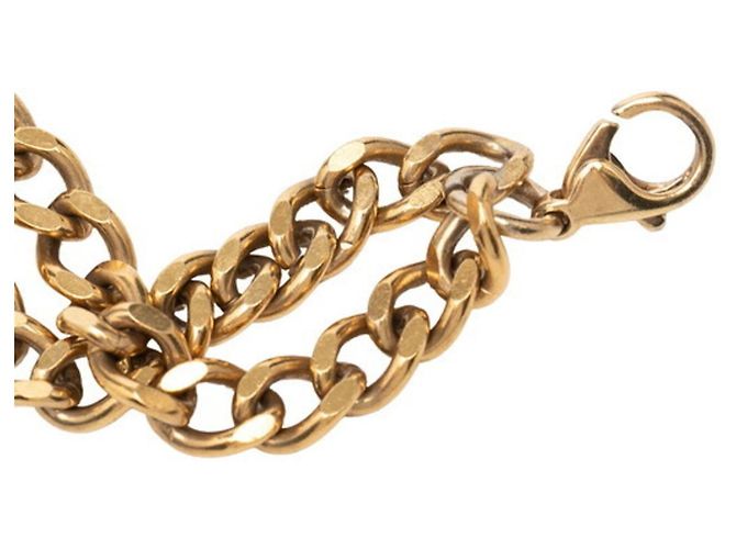 Chanel Coco Logo-Plaketten-Kettengürtel Golden - Ansicht 4