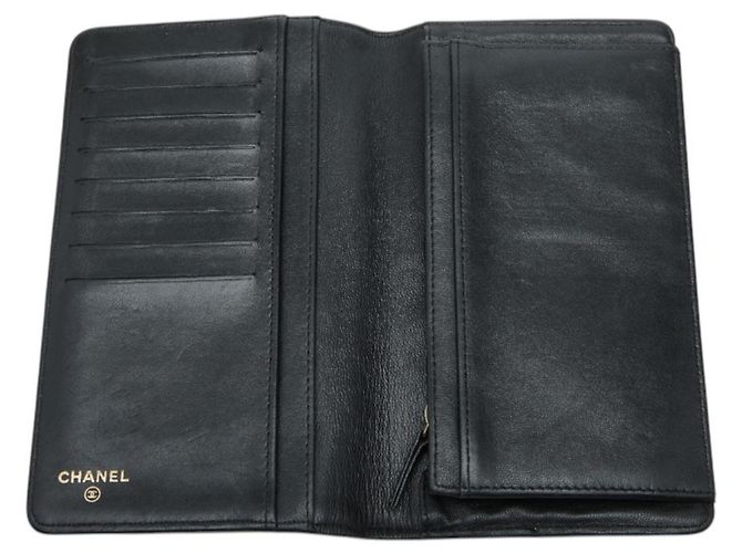 Chanel Coco Mark Boy Bi-fold Wallet Schwarz - Ansicht 6