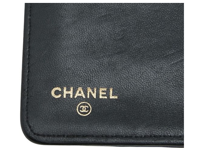 Chanel Coco Mark Boy Bi-fold Wallet Schwarz - Ansicht 8