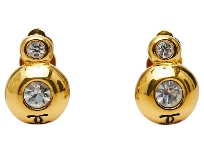 Orecchini a clip Chanel Coco Mark placcati oro D'oro - vista 2