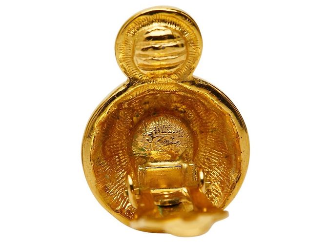Orecchini a clip Chanel Coco Mark placcati oro D'oro - vista 3