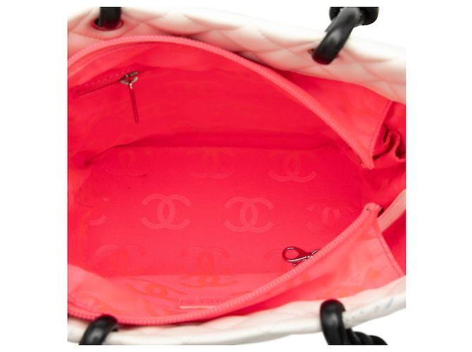 Chanel Cambon Line Matelassé Tote Bag Schwarz Weiß - Ansicht 5