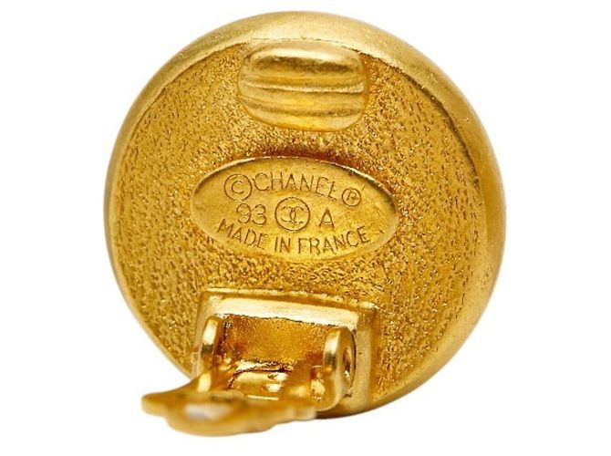 Orecchini Chanel Gripoix Vintage 93A Rosso D'oro - vista 4