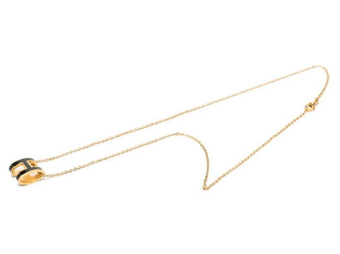 Hermès Collana con pendente Pop H Hermes Nero D'oro - vista 2