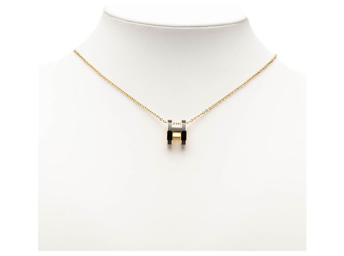 Hermès Collana con pendente Pop H Hermes Nero D'oro - vista 5