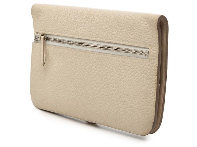 Hermès Cartera larga Dogon Hermes en Marfil Crudo - vista 2