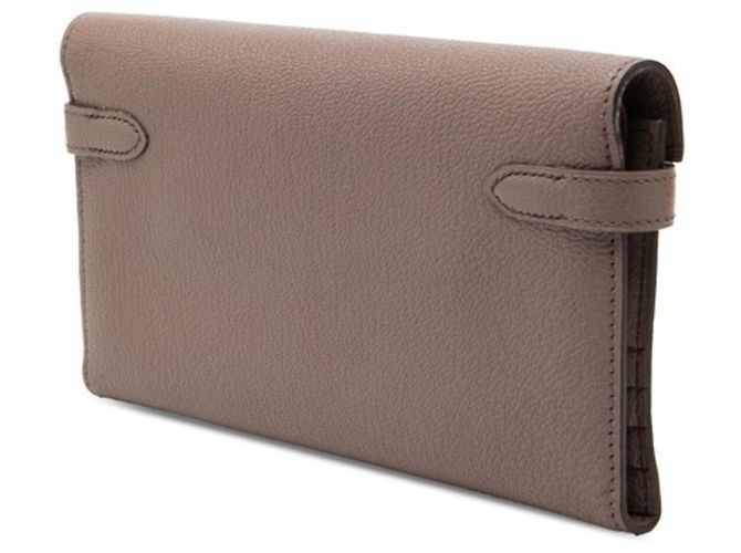 Hermès Hermes Kelly Long Wallet in Grau Braun - Ansicht 2