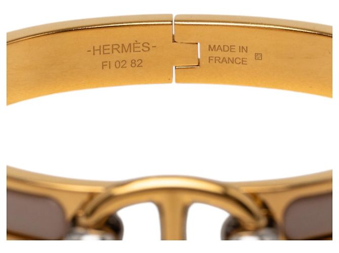 Hermès Bracciale Hermes Mini Click Chaine d'Ancre PM Grigio - vista 5