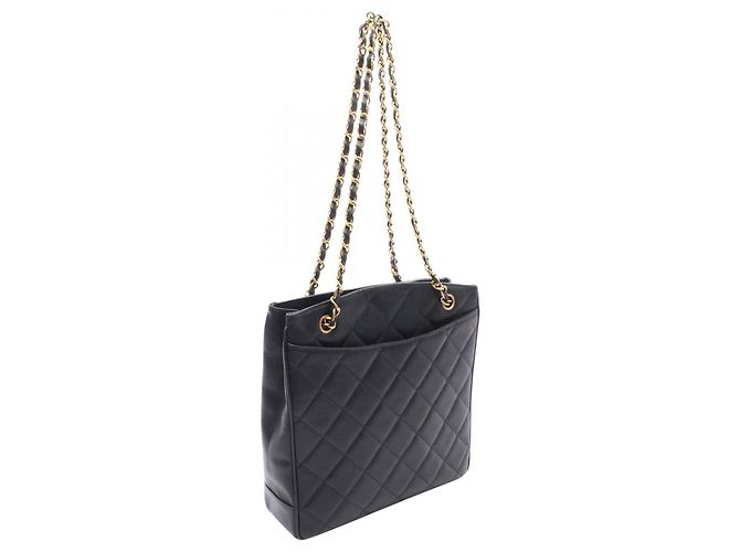 Borsa Tote Matelassé Chanel in nero - vista 2