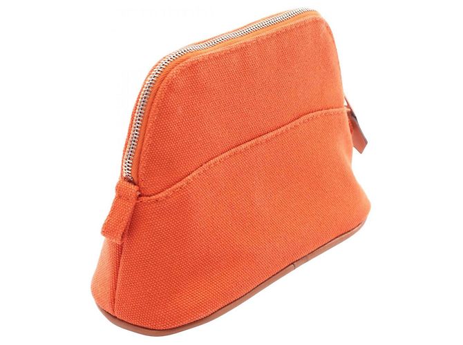 Hermès Borsa a mano mini Hermes Bolide Pouch 15 Marrone Rosso Arancione - vista 2
