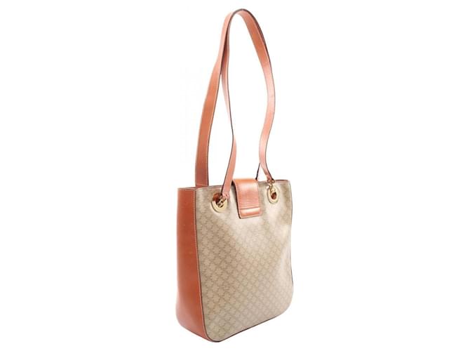 Céline Borsa Tote Celine Triomphe Marrone Beige - vista 2