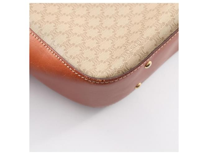 Céline Borsa Tote Celine Triomphe Marrone Beige - vista 7