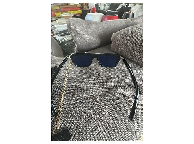 Yohji Yamamoto Gafas de sol negras de acetato Negro - vista 3