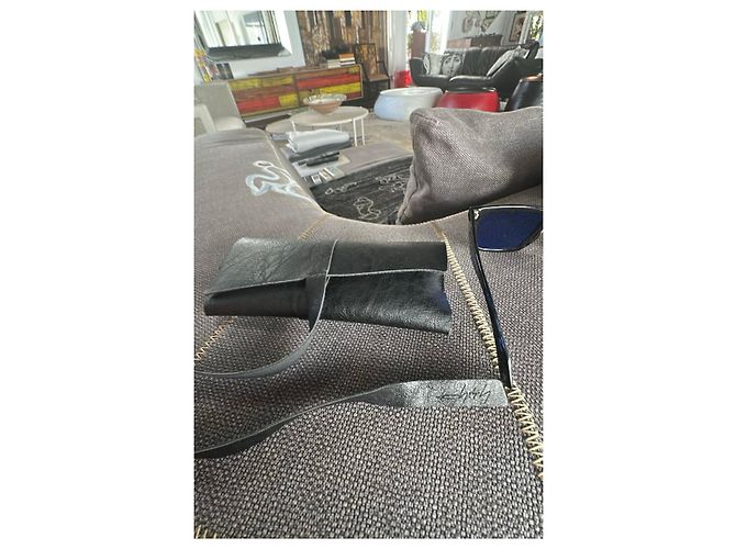 Yohji Yamamoto Gafas de sol negras de acetato Negro - vista 4
