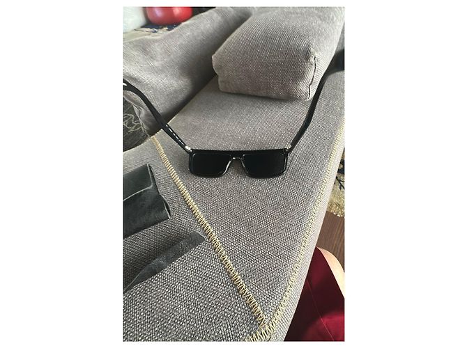 Yohji Yamamoto Gafas de sol negras de acetato Negro - vista 5