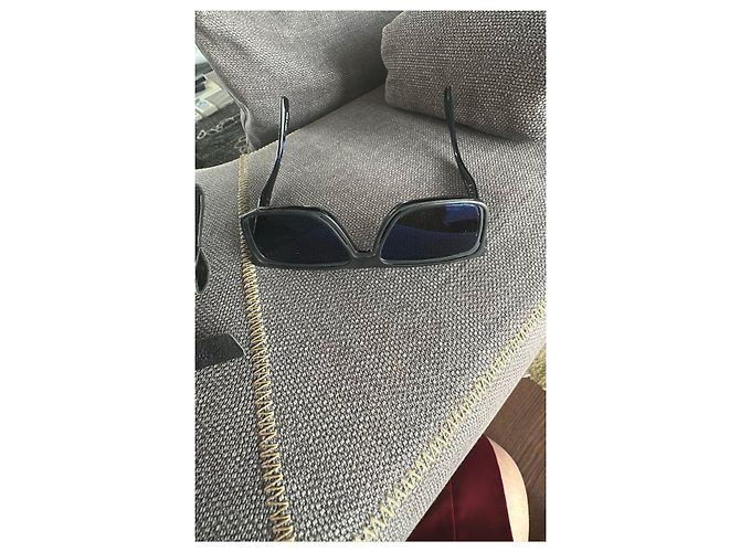 Yohji Yamamoto Gafas de sol negras de acetato Negro - vista 6