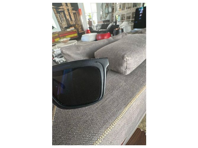 Yohji Yamamoto Gafas de sol negras de acetato Negro - vista 8