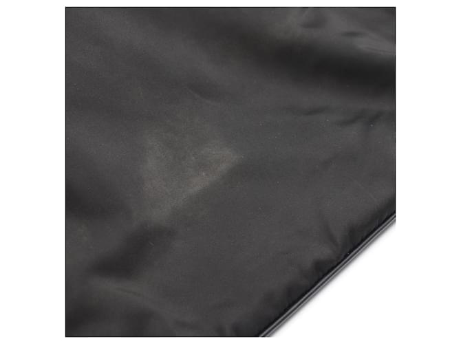 Saffiano Prada Triangle Logo Schultertasche Schwarz - Ansicht 6